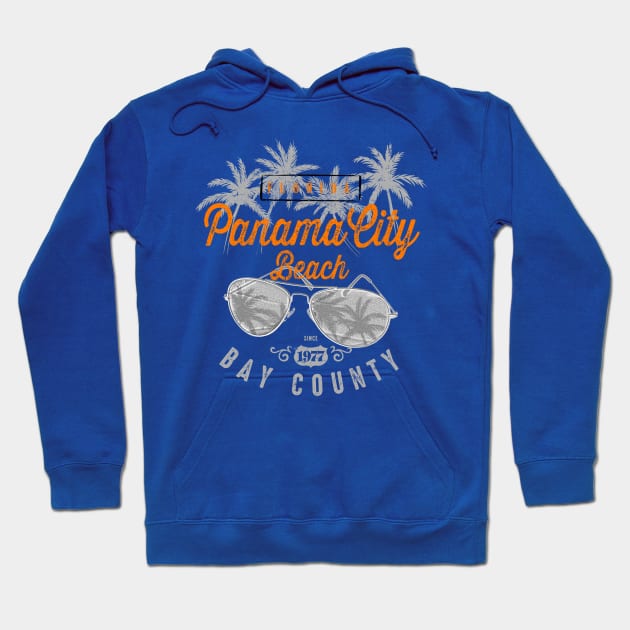 Panama City Beach Florida Graphic Vintage Hoodie by Designkix